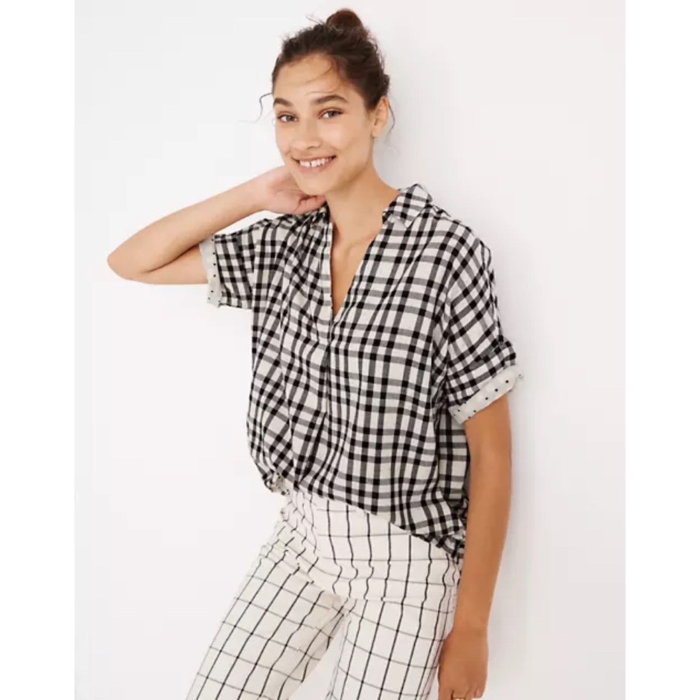 Madewell Courier Button Back Shirt